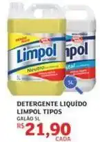Assaí Atacadista Limpol - detergente líquido tipos oferta
