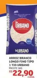 Assaí Atacadista Urbano - arroz branco longo fino tipo 1 tio oferta