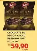Assaí Atacadista Apti - chocolate em pó 50% cacau premium oferta