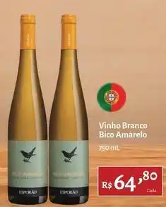 Novo Atacarejo Esporão - vinho branco bico amarelo oferta