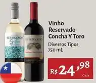 Novo Atacarejo Concha y toro - vinho reservado oferta