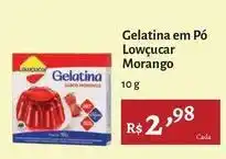 Novo Atacarejo Lowçucar - gelatina em pó morango oferta