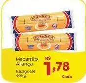 Novo Atacarejo Aliança - macarrão espaguete oferta