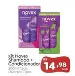 Novo Atacarejo Novex - kit shampoo+condicionador oferta