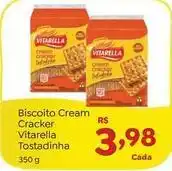 Novo Atacarejo Vitarella - cream cracker biscoito tostadinha oferta
