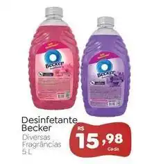 Novo Atacarejo Becker - desinfetante oferta