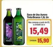Spani Atacadista Aurora - suco de uva tinto/branco 1,5 un oferta