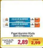 Spani Atacadista De - papel aluminio wyda 30x4.0 metros un oferta