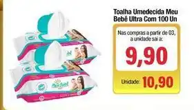 Meu bebê - toalha umedecida