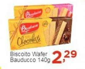 Rossi Supermercado Biscoito wafer Bauducco 140g oferta