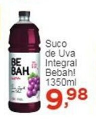 Rossi Supermercado Suco de Uva Integral Bebah! 1350ml oferta
