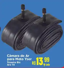 Supermercados Mateus Câmara de Ar para Moto Yser Traseira Biz Aro 14 oferta
