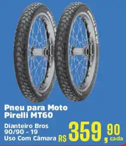 Supermercados Mateus Pneu para Moto Pirelli Mt60 oferta