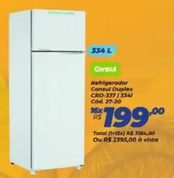 Refrigerador Consul Duplex 334L