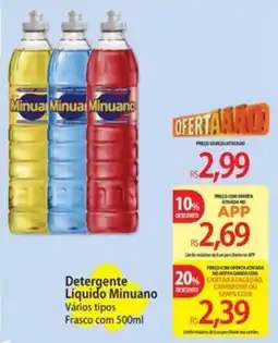 Atacadão Detergente Líquido Minuano Vários tipos oferta