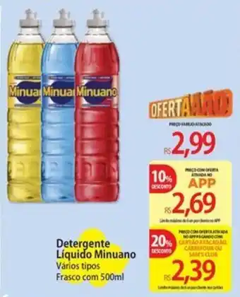 Detergente Líquido Minuano Vários tipos