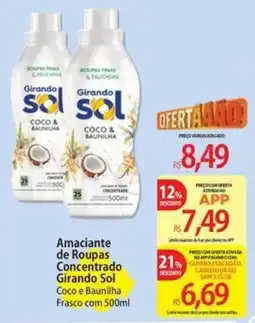 Atacadão Amaciante de Roupas Concentrado Girando Sol Coco e Baunilha oferta