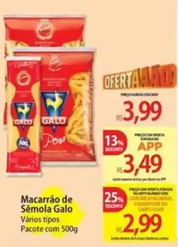 Atacadão Macarrão de Sémola Galo oferta