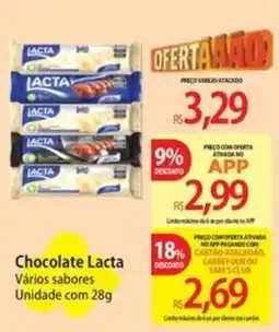 Atacadão Chocolate lacta vários sabores oferta