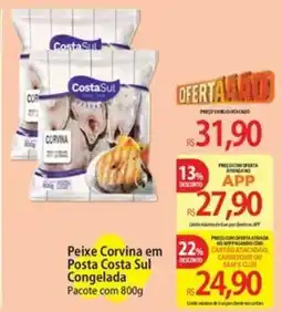 Atacadão Peixe corvina em posta costa sul congelada oferta