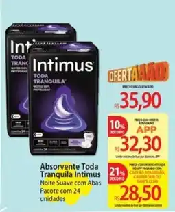 Atacadão Absorvente toda tranquila intimus oferta