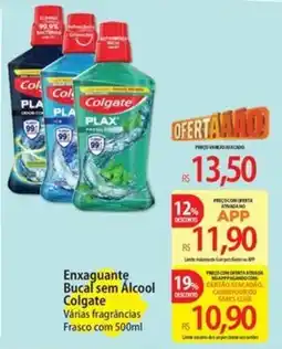 Atacadão Enxaguante Bucal sem Álcool Colgate Várias fragrâncias oferta