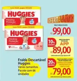 Atacadão Fralda descartável huggies oferta