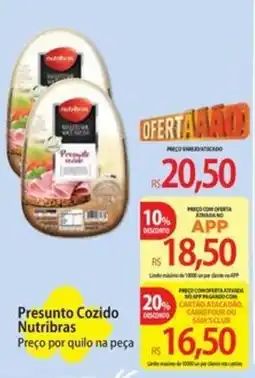 Atacadão Presunto cozido nutribra oferta