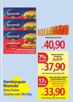 Atacadão Hambúrguer Rezende Aves/Suino oferta