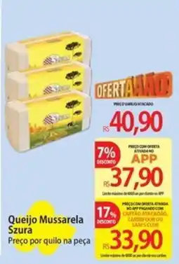 Atacadão Queijo Mussarela Szura oferta