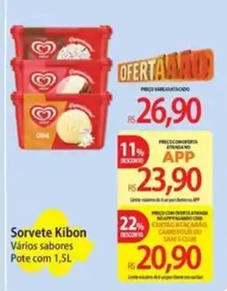 Atacadão Sorvete Kibon Vários sabores oferta