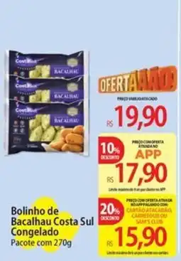 Atacadão Bolinho de Bacalhau Costa Sul Congelado oferta
