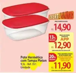 Atacadão Pote Hermético com Tampa Pleion oferta