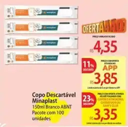 Atacadão Copo Descartável Minaplast oferta