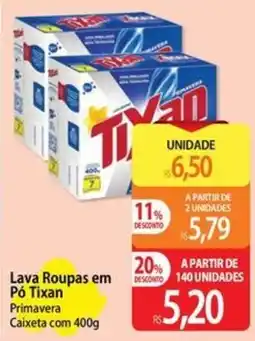 Atacadão Lava Roupas em Pó Tixan Primavera oferta
