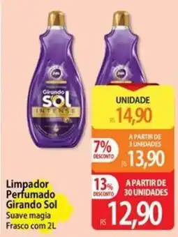Atacadão Limpador Perfumado Girando Sol Suave magia oferta
