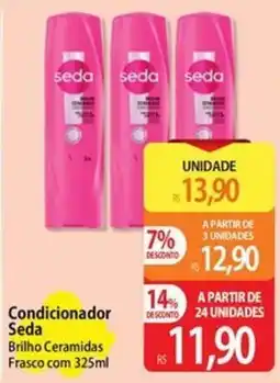 Atacadão Condicionador Seda Brilho Ceramidas oferta