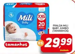Supermercado Bem Barato Fralda mili baby jumbo oferta