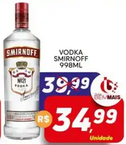Supermercado Bem Barato Vodka smirnoff oferta