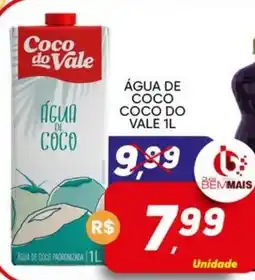Supermercado Bem Barato Água de coco coco do vale oferta