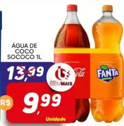 Supermercado Bem Barato Água de coco sococo oferta