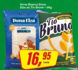 Rede Supermarket Arroz Branco Dona Elza ou Tio Bruno - 5Kg oferta