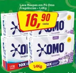 Rede Supermarket Lava Roupas em Pó OMO oferta