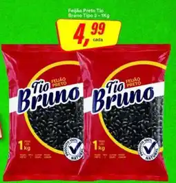 Rede Supermarket Feijão Preto Tio Bruno Tipo 2 - 1Kg oferta