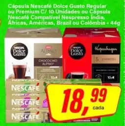 Rede Supermarket Cápsula Nescafé Dolce Gusto Regular ou Premium oferta