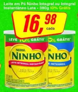 Rede Supermarket Leite em Pó Ninho Integral ou Integral Instantâneo Lata oferta