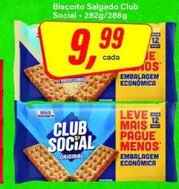 Rede Supermarket Biscoito Salgado Club Social oferta