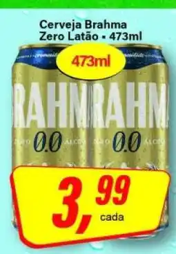 Rede Supermarket Cerveja Brahma Zero Latão oferta