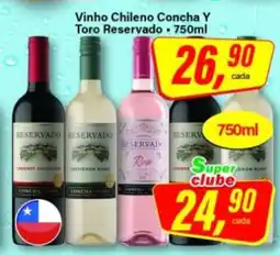 Rede Supermarket Vinho Chileno Concha Y Toro Reservado oferta