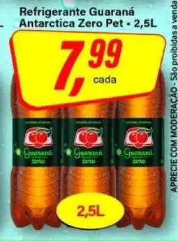 Rede Supermarket Refrigerante Guaraná Antarctica Zero Pet - 2,5L oferta